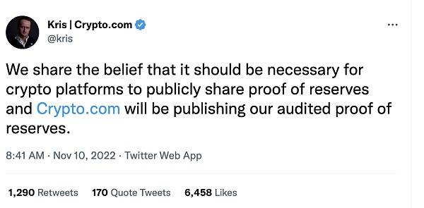 在FTX之后 Crypto.com会不会是下一个「惊雷」？3