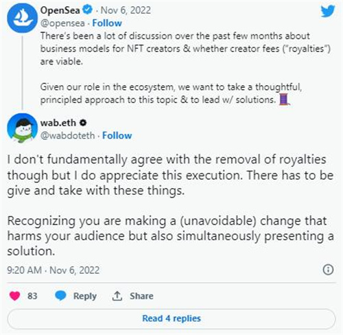 OpenSea推出链上工具以强制执行版税2