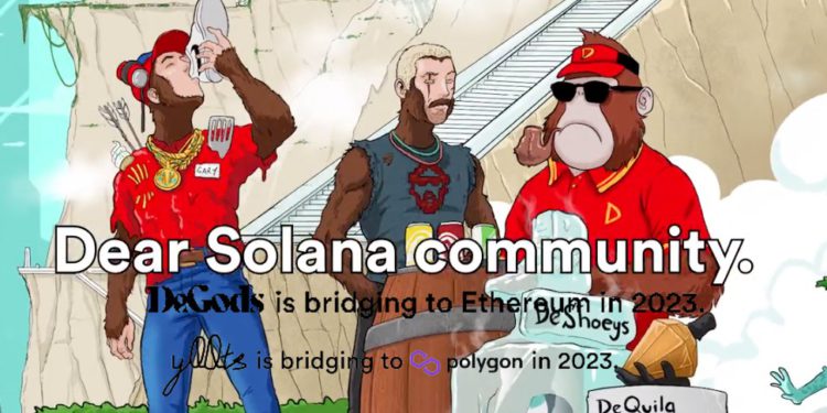 Solana NFT逃难：DeGods将迁至以太坊 y00ts也转移至Polygon