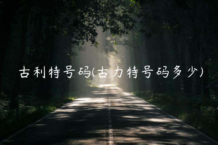 古利特号码(古力特号码多少)