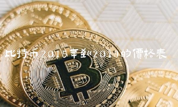 比特币2015年到2019的价格表