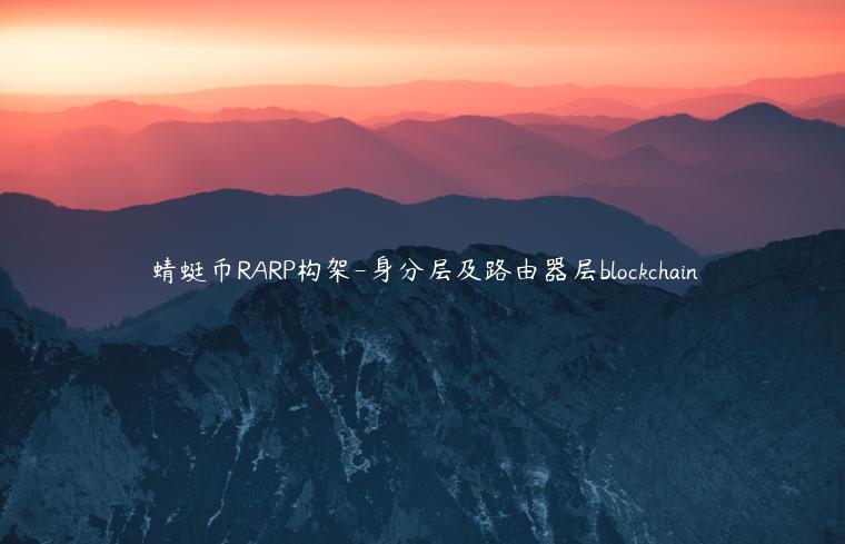 蜻蜓币RARP构架-身分层及路由器层blockchain