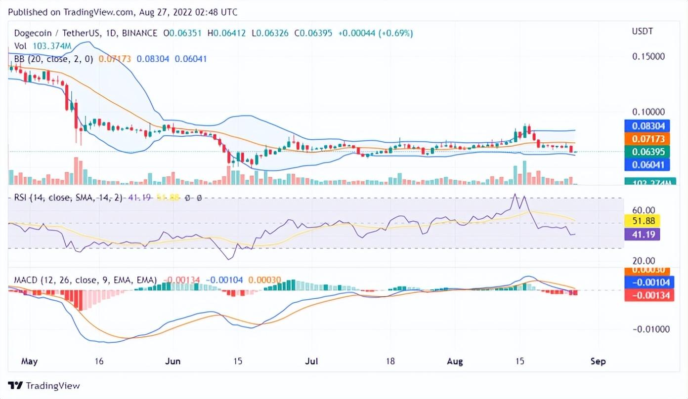 狗狗币最新价格走势图美元（狗狗币实时价格行情美元）