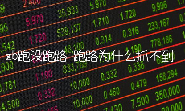 zb跑没跑路 跑路为什么抓不到