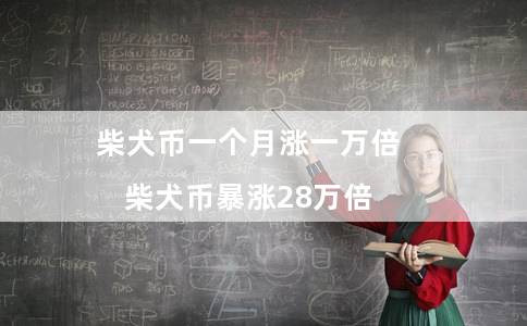 柴犬币一个月涨一万倍(柴犬币暴涨28万倍)插图 柴犬币一个月涨一万倍(柴犬币暴涨28万倍)