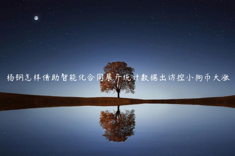杨钢怎样借助智能化合同展开统计数据出访控小狗币大涨
