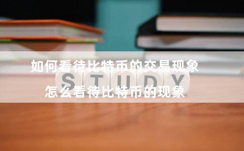 如何看待比特币的交易现象(怎么看待比特币的现象)