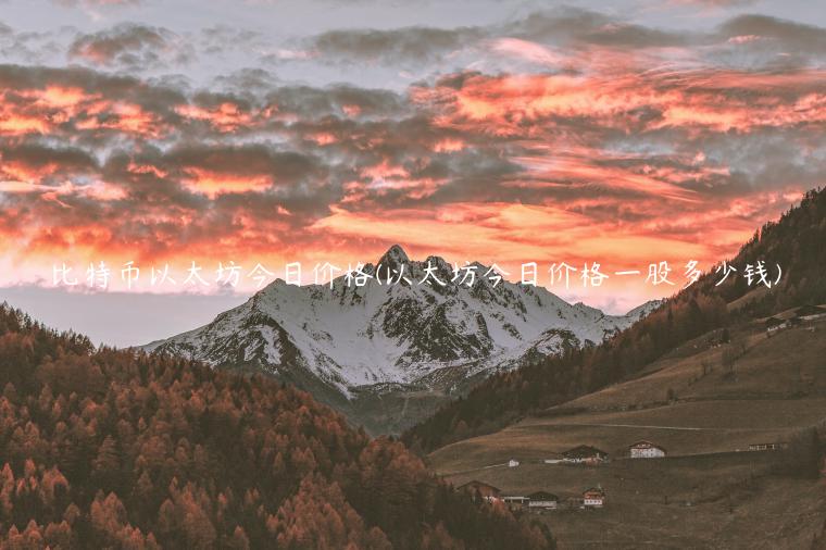 比特币以太坊今日价格(以太坊今日价格一股多少钱)插图 比特币以太坊今日价格(以太坊今日价格一股多少钱)