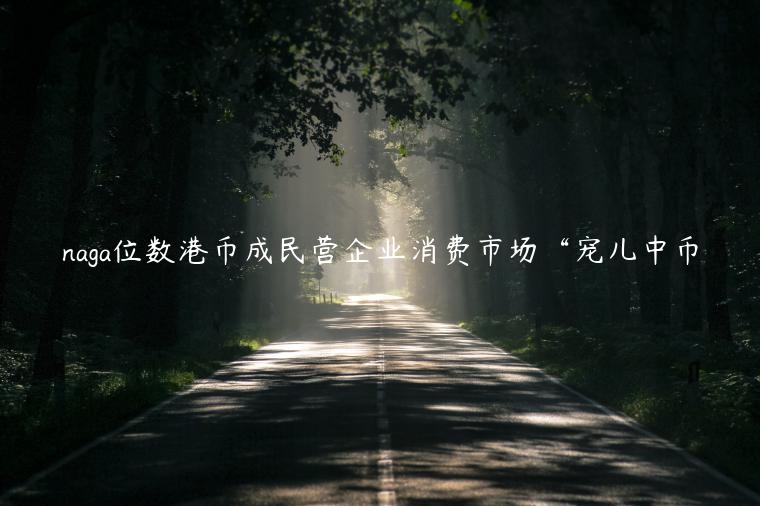 naga位数港币成民营企业消费市场“宠儿中币