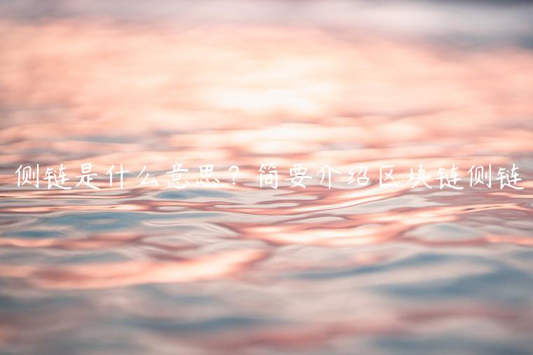 侧链是什么意思？简要介绍区块链侧链