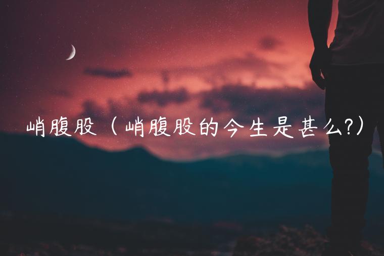 峭腹股(峭腹股的今生是甚么?)插图 峭腹股(峭腹股的今生是甚么?)