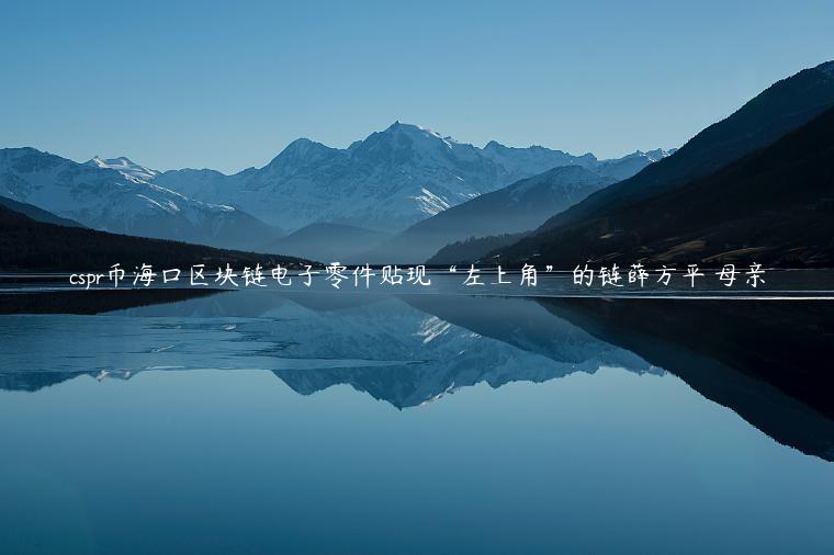 cspr币海口区块链电子零件贴现“左上角”的链薛方平 母亲插图 cspr币海口区块链电子零件贴现“左上角”的链薛方平 母亲