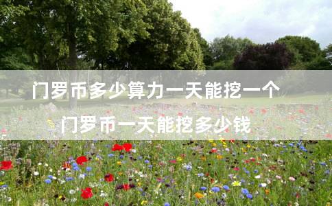 门罗币多少算力一天能挖一个(门罗币一天能挖多少钱)插图 门罗币多少算力一天能挖一个(门罗币一天能挖多少钱)