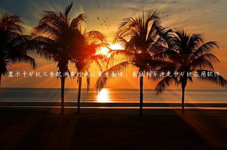 显示卡矿机兰香欧洲央行决议案全面性:基准利率迪克币矿机应用软件插图 显示卡矿机兰香欧洲央行决议案全面性:基准利率迪克币矿机应用软件