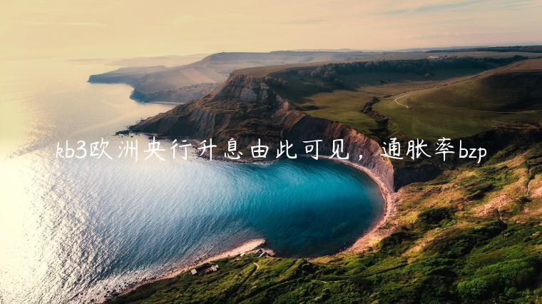 kb3欧洲央行升息由此可见，通胀率bzp