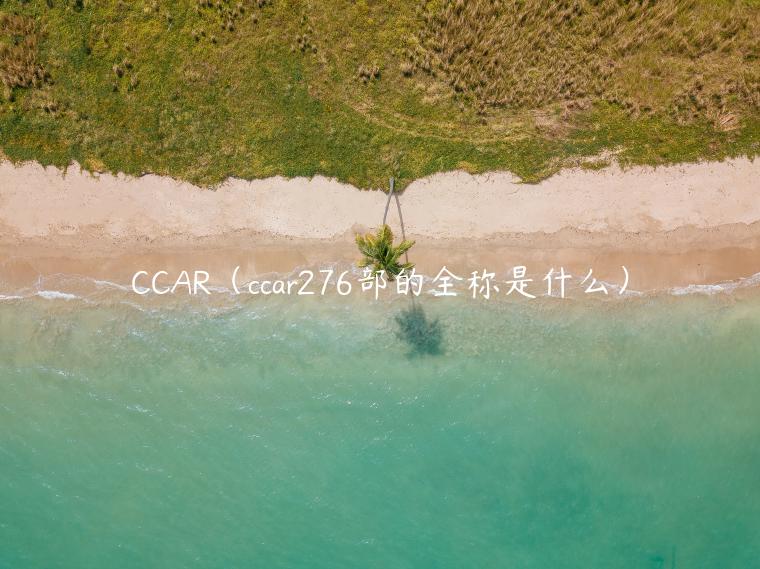 CCAR（ccar276部的全称是什么）