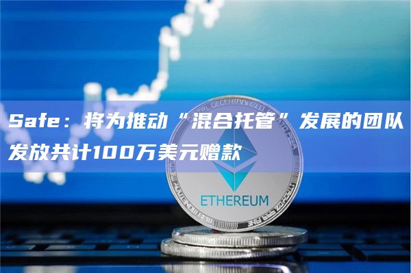 Safe：将为推动“混合托管”发展的团队发放共计100万美元赠款