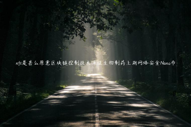 nft是甚么原意区块链控制技术保证生物制药上溯网络安全Nano币