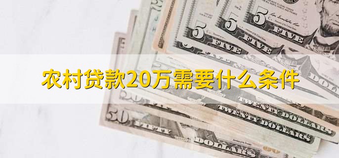农村贷款需要什么条件？