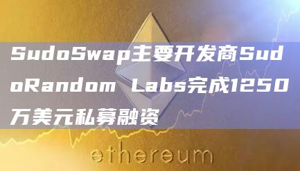 SudoSwap主要开发商SudoRandom Labs完成1250万美元私募融资 SudoSwap主要开发商SudoRandom Labs完成1250万美元私募融资