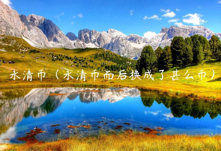 永清币(永清币而后换成了甚么币)插图 永清币(永清币而后换成了甚么币)