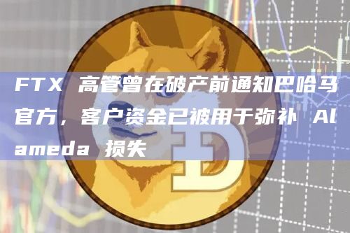 FTX 高管曾在破产前通知巴哈马官方，客户资金已被用于弥补 Alameda 损失