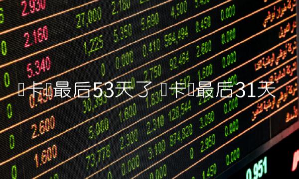 维卡币最后53天了