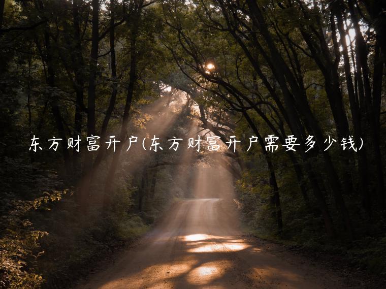 东方财富开户(东方财富开户需要多少钱)插图 东方财富开户(东方财富开户需要多少钱)