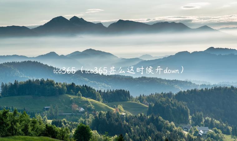 ico365(ico365甚么这时候开down)插图 ico365(ico365甚么这时候开down)