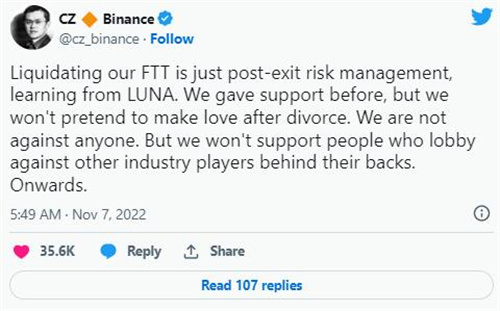 我知道他很绝望 币安首席执行官赵长鹏公开与SBF的关系2