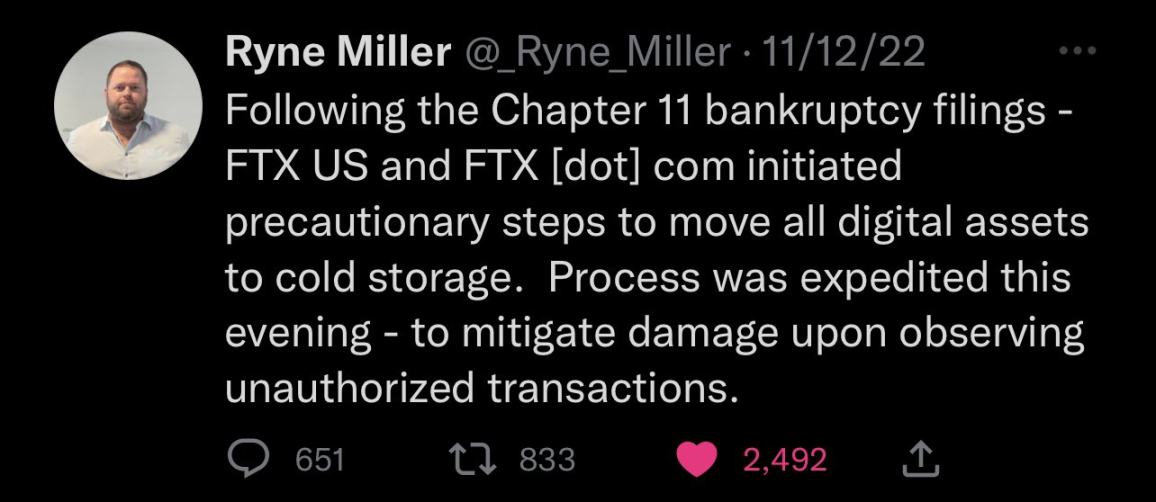 FTX黑客是巴哈马官员？ 辟谣关于FTX暴雷的几个谣言