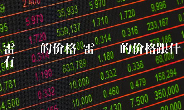 雷达币的价格跟什么有关