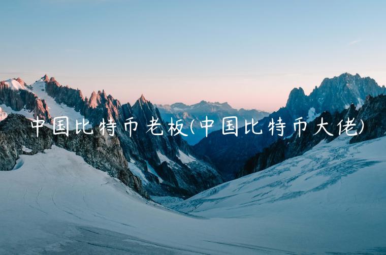 中国比特币老板(中国比特币大佬)