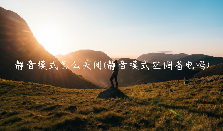 静音模式怎么关闭(静音模式空调省电吗)