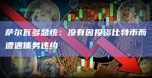萨尔瓦多总统：没有因投资比特币而遭遇债务违约