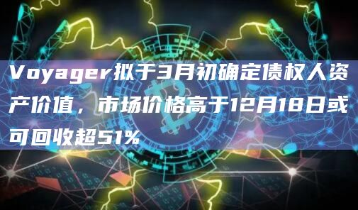 Voyager拟于3月初确定债权人资产价值，市场价格高于12月18日或可回收超51%