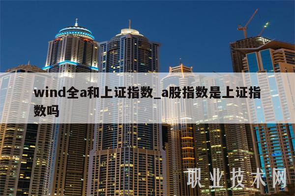 wind全a和上证指数_a股指数是上证指数吗