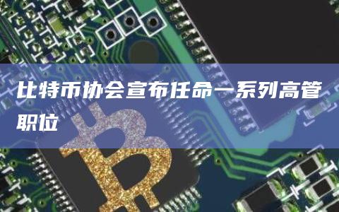 比特币协会宣布任命一系列高管职位