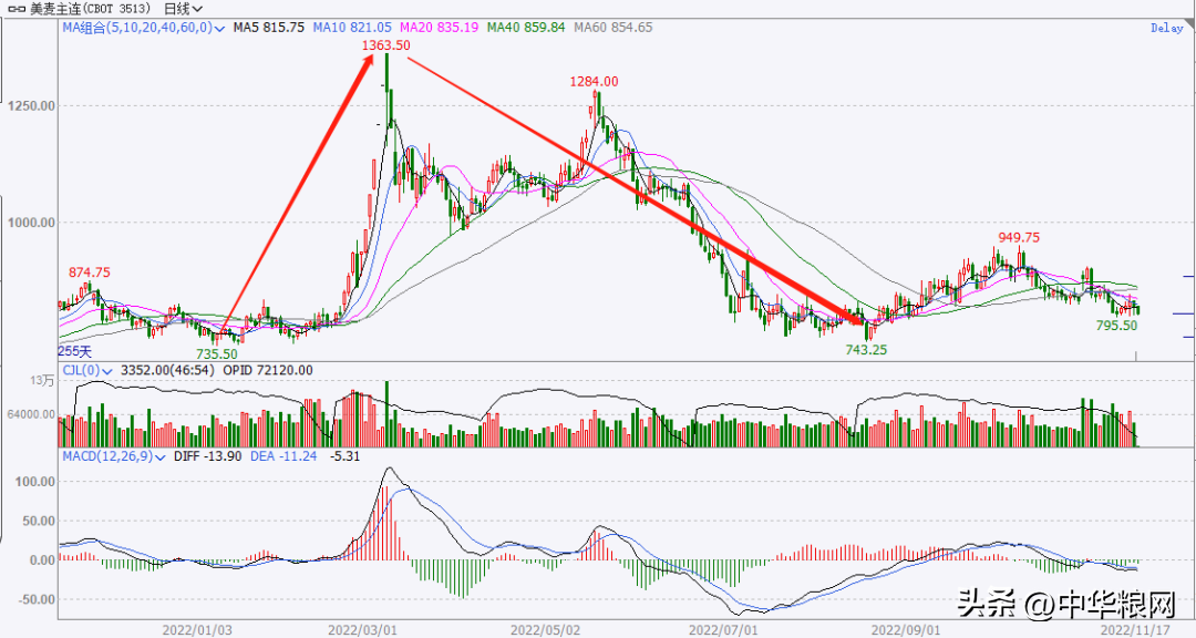 国际小麦期货价格最新行情（国际小麦期货价格最新行情 新浪）