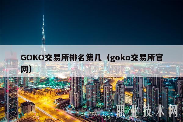 GOKO交易所排名第几(goko交易所官网)插图 GOKO交易所排名第几(goko交易所官网)
