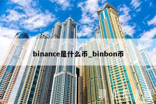 binance是什么币_binbon币