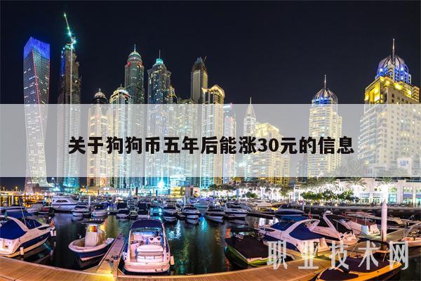 关于狗狗币五年后能涨30元的信息