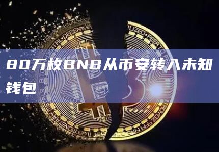 80万枚BNB从币安转入未知钱包