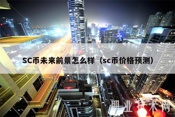 SC币未来前景怎么样(sc币价格预测)插图 SC币未来前景怎么样(sc币价格预测)