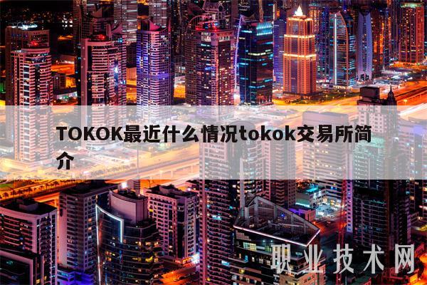 TOKOK最近什么情况tokok交易所简介