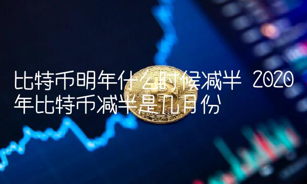 2020年比特币减半是几月份