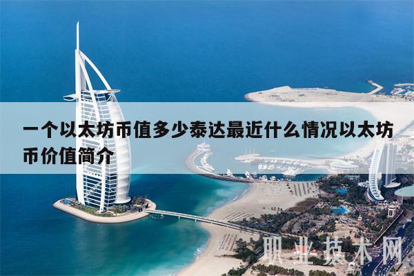 一个以太坊币值多少泰达最近什么情况以太坊币价值简介