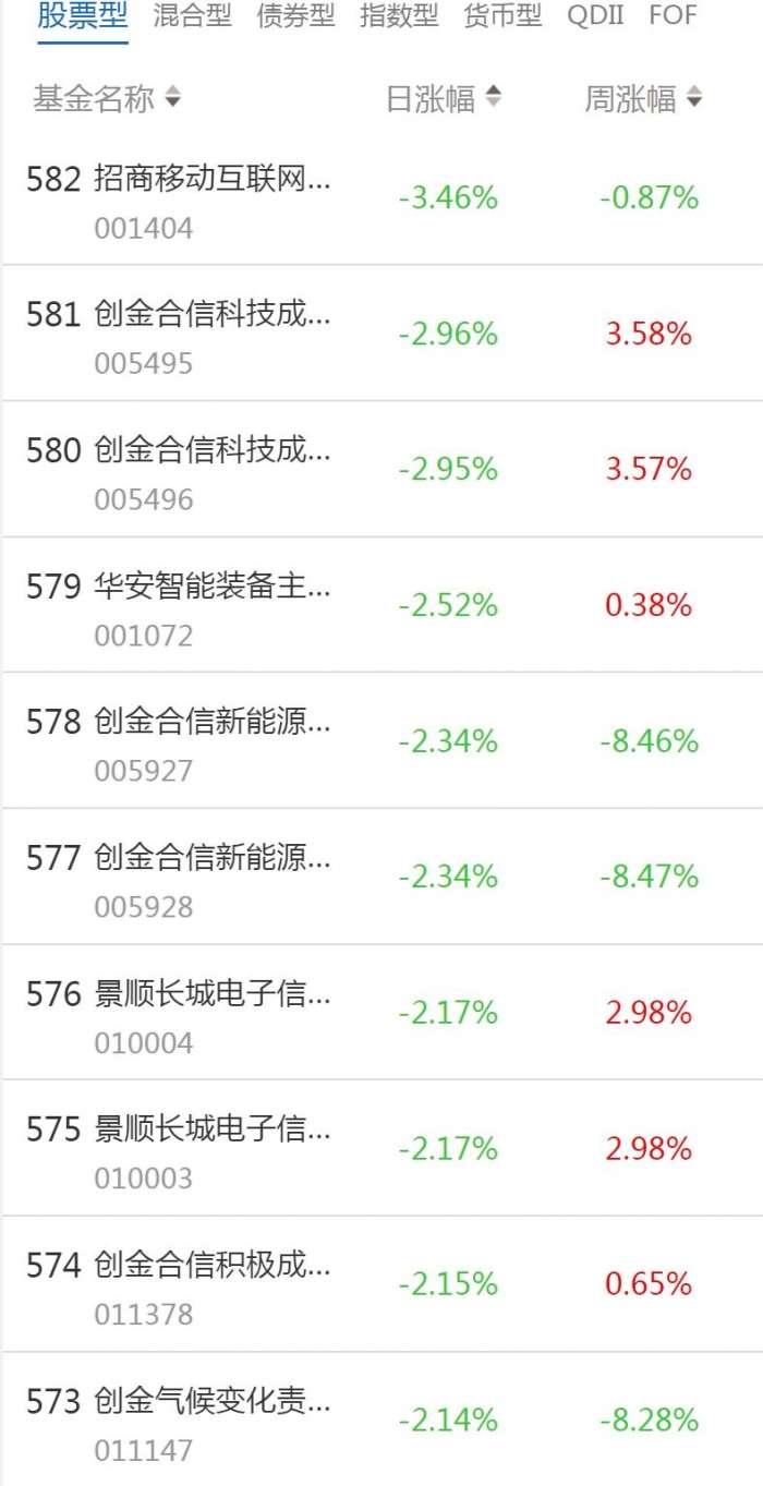 排名前十的股票型基金有哪些（股票型基金排名前十名）