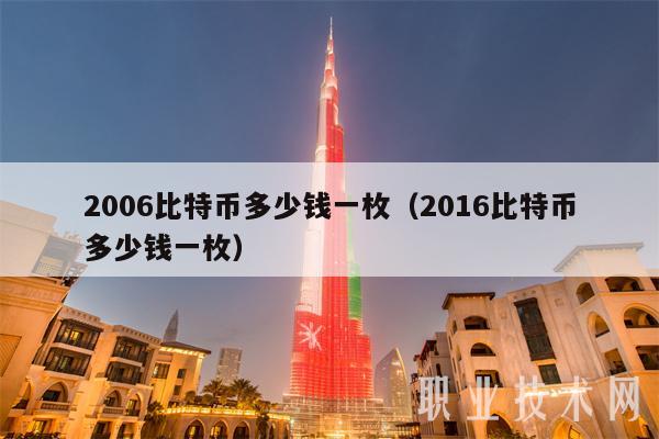 2006比特币多少钱一枚（2016比特币多少钱一枚）