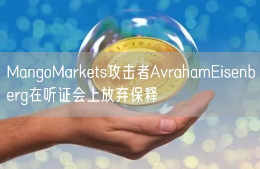 MangoMarkets攻击者AvrahamEisenberg在听证会上放弃保释 MangoMarkets攻击者AvrahamEisenberg在听证会上放弃保释